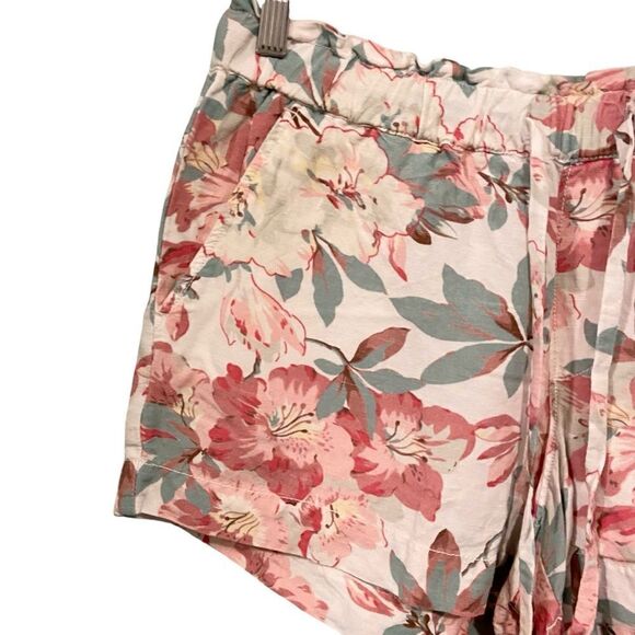 Loft Floral Drawstring Shorts in Size Medium - Picture 4 of 9